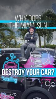 ☀️ Miami’s sun doesn’t play… and your car pays the price.

Faded paint, cracks, and extreme heat damage are just the start.

Shield it with ceramic coating that truly works and lasts.
📩 DM us to book your protection today.