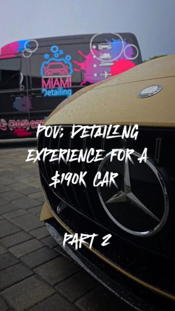 Luxury deserves luxury. 🖤✨Enjoy Part 2: this Mercedes-Benz GT63 receiving the full Miami Detailing treatment — a spa-like, premium detailing experience designed for high-end vehicles. 🚘💎Because at Miami Detailing, it’s more than a service… it’s an experience.📲 Book your appointment today and give your vehicle the care it deserves. We come to you.#MiamiDetailing#MercedesDetailing#GT63AMG#LuxuryDetailing#ExoticCarDetailing#PremiumDetailing#MiamiExotics#LuxuryCarCare#DetailingExcellence#EliteCarDetailing